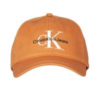 Calvin Klein Cappello Baseball CK Jeans con Visiera Parte Posteriore Regolabile Articolo K50K510061 Monogram cap, Sec Burnt Clay, Unica - One Size