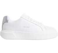 Calvin Klein Chunky Cupsole Met Lth Hw0hw02988, Basso Top Donna, White (Bright White/Silver), 36 EU