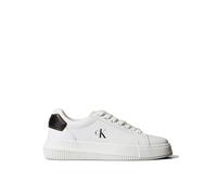 Calvin Klein CHUNKY CUPSOLE RU PATCH L Sneaker White YW0YW01846, nero brillante, 38 EU