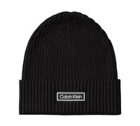 Calvin Klein - Chunky Rib Cotton Beanie - - Accessories - Uomo - Nero - ONE SIZE