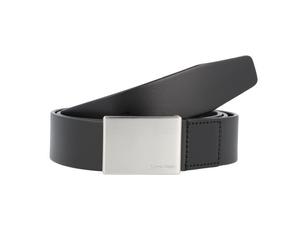 Calvin Klein Cintura con placca formale in pelle 115 cm nero