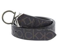Calvin Klein Cintura Donna CK Mono Belt 3 cm in Pelle, Marrone (Brown Mono), 75 cm