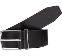 Calvin Klein Cintura Donna Thin Metal Hardware Belt 3.5 in Pelle, Nero (Ck Black), 95 cm