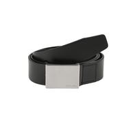 Calvin Klein Cintura con placca formale in pelle 90 cm nero