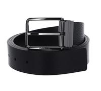 Calvin Klein Cintura Uomo Cintura in Pelle, Nero (Ck Black/Dk Brown), 105 cm