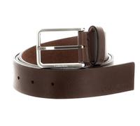 Calvin Klein Cintura Uomo Warmth Oiled Grain 3.5 cm Cintura in Pelle, Marrone (Dark Brown), 110 cm