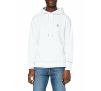 Calvin Klein CK Essential Regular Hoodie J30J315713 Felpa, Bianco (Bright White), XL Adulto