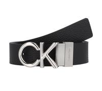 Calvin Klein CK Metal Bombe Cintura Vera Pelle 105 cm nero