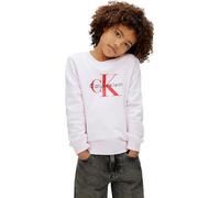 Calvin Klein CK Monogram Terry CN Sweatshirt Iu0iu00714 Felpa Pullover, Pink (Pearly Pink), 4 Years Unisex-Adulto