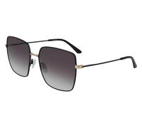 Calvin Klein CK20135S Women's Square Sunglasses - Matte Black Frame, Grey Gradient Lenses