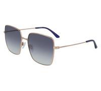 Calvin Klein CK20135S Women's Square Sunglasses - Rose Gold Frame, Blue Gradient Lenses