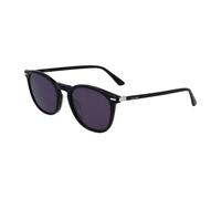Calvin Klein CK22533S 001 S 52 Unisex Round Sunglasses - Black Frame, Solid Grey Lenses