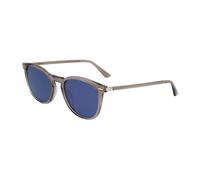 Calvin Klein CK22533S 058 52 Unisex Round Sunglasses - Oyster Frame, Blue Lenses