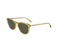 Calvin Klein CK22533S 729 52 Unisex Round Sunglasses - Butterscotch Frame, Green Lenses