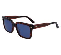 Calvin Klein CK22535S 235 55 Men's Square Sunglasses - Dark Havana Frame, Blue Lenses