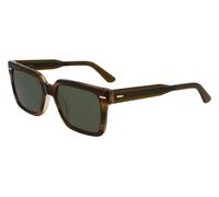 Calvin Klein CK22535S 317 55 Men's Square Sunglasses - Striped Olive Frame, Green Lenses