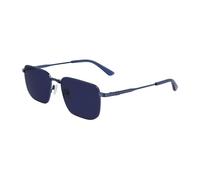 Calvin Klein CK23101S 438 55 Men's Square Sunglasses - Bright Blue Frame, Blue Lenses