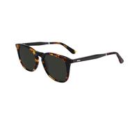Calvin Klein CK23501S 237 E 51 Unisex Round Sunglasses - Brown Tortoise Frame, Green Lenses