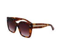 Calvin Klein CK23508S 220 B 54 Women's Square Sunglasses - Brown Havana Frame, Brown Lenses