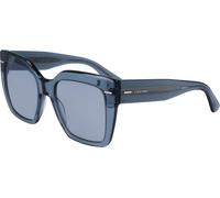 Calvin Klein CK23508S 435 54 Women's Square Sunglasses - Avio Frame, Blue Lenses