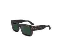 Calvin Klein Men's Sunglasses CK23538S - Dark Havana with Solid Green Lens