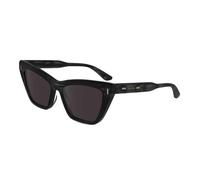 Calvin Klein CK24505S 023 55 Women's Cat-Eye Sunglasses - Striped Gray Frame, Gray Lenses
