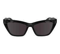 Calvin Klein Women's Sunglasses CK24505S - Striped Grey with Solid Smoke Lens