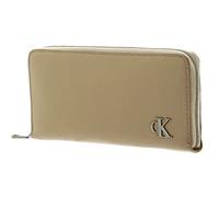 Calvin Klein CKJ Minimal Monogram Zip Around With Wristlet Muslin
