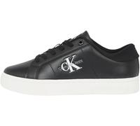 Calvin Klein Classic Cupsole Lowlaceup Lth Wn Yw0Yw01444, Sneaker, Donna, Nero (Black/Bright White), 37 EU