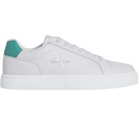 Calvin Klein Classic Cupsole Mono Lth Ym0Ym01369, Basso Top Uomo, Grey (Oyster Mushroom/Wild Green), 47 EU