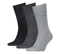 Calvin Klein Classic Sock, Grigio, 39-42 (Pacco da 3) Uomo