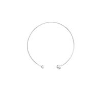 Calvin Klein Collana girocollo sculturale a bolle da donna in acciaio inossidabile, alla moda contemporanea per il quotidiano, regalo per lei, Standard, Acciaio inossidabile, Senza Gemme
