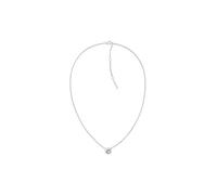 Calvin Klein Collana in Acciaio Inossidabile da Donna Collezione TWISTED BEZEL SOLITAIRE con un Charm Embellito con Cristalli - 35000769