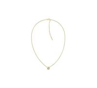 Calvin Klein Collana in Oro Giallo da Donna Collezione TWISTED BEZEL SOLITAIRE con un Charm Embellito con Cristalli - 35000770