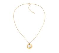 Calvin Klein Collana con Pendente e Braccialetto Rigido da Donna Collezione CK SPIRAL in Acciaio Inossidabile con un Charm