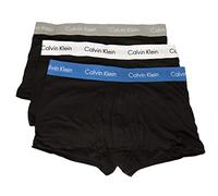 Calvin Klein Confezione 3 Boxer Uomo tripack CK Articolo U2664G Low Rise Trunk 3PK, CAZ B.Grey Heather/Wht. Palace Blue WB, L