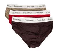 Calvin Klein Confezione 3 Slip Uomo tripack Mutande CK Articolo U2661G 3P Hip Brief, CAK PW PLM fsc bry elmnthtr w/wh WB, L