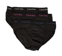 Calvin Klein Confezione 3 Slip Uomo tripack Mutande CK Articolo U2661G 3P Hip Brief, CAQ B Slv sprgs/Pal Pink/Blue dpts LG, L