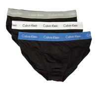 Calvin Klein Confezione 3 Slip Uomo tripack Mutande CK Articolo U2661G 3P Hip Brief, CAZ B.Grey Heather/Wht. Palace Blue WB, L