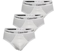 Calvin Klein Confezione da 3 Mutande da Uomo in Cotone Elasticizzato, Bianco, L