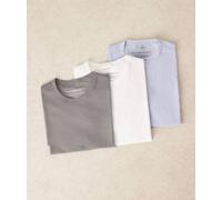 Calvin Klein - Confezione da 3 T-shirt a maniche corte grigia, bianca e azzurra-Multicolore 48