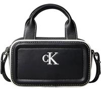 Calvin Klein CONTRAST CK MINI BORSA BAULETTO LV04F1257G CONTRAST CK MINI BORSA BAULETTO, Nero, Taglia Unica