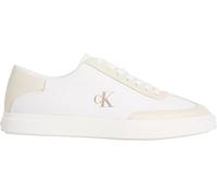 Calvin Klein Coppe Basse da Donna WT Canv MG HW0HW03145 Low Top, Oro (Bright White/Dk Ecru), 4