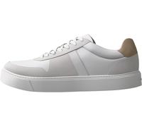 Calvin Klein Coppe Classiche da Uomo in Pizzo Misto EMB Lingua Ym0Ym01395 Low Top, Bianco (Bianco Brillante/Nomade/Bianco Sporco), 10