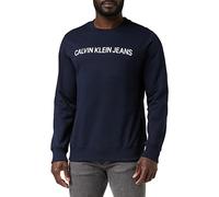 Calvin Klein Core Institutional Logo Sweatshirt Felpa, Blu (Night Sky 402), Small Uomo