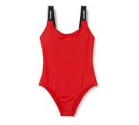 Calvin Klein Costume da Bagno Donna One Piece Scollatura sulla Schiena, Rosso (Cajun Red), XL