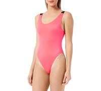Calvin Klein Costume da Bagno Donna One Piece Scollatura sulla Schiena, Rosso (Signal Red), XL
