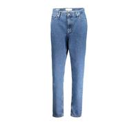 Calvin Klein - Denim Mom Jeans Blu Logo - - Jeans - Donna - Blu - W27 L32