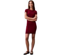 Calvin Klein Donna Abito a T-Shirt Mini con Scollo Rotondo