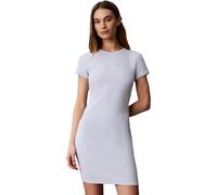 Calvin Klein Donna Abito a T-Shirt Monologo Mini, Blu (Plein Air), M